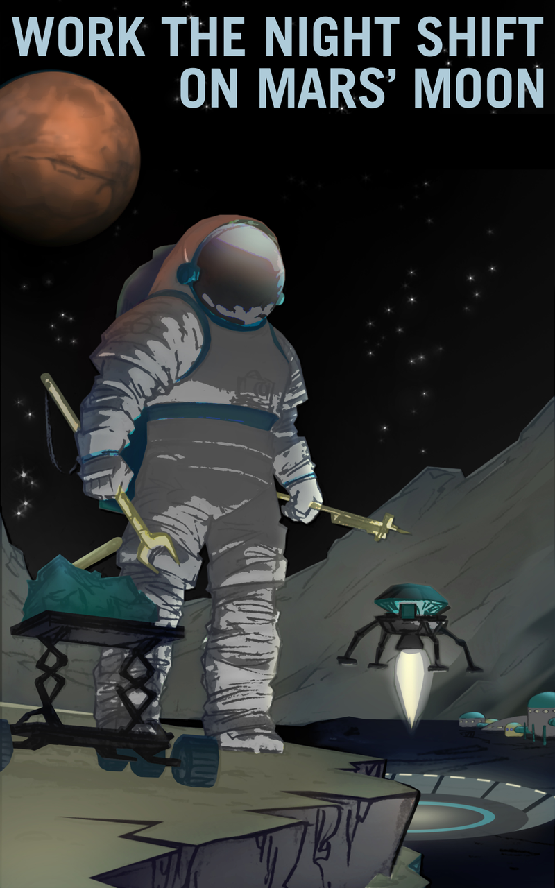 Illustration for article titled NASA's Mars Recruitment Posters Will Convince You to Go Die in Space